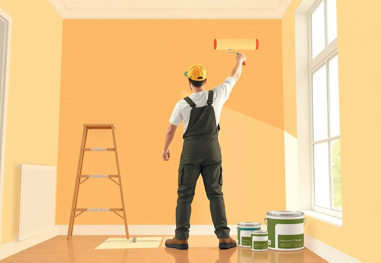 Peintre Cormeilles-en-Parisis 95240 en intervention sur un chantier